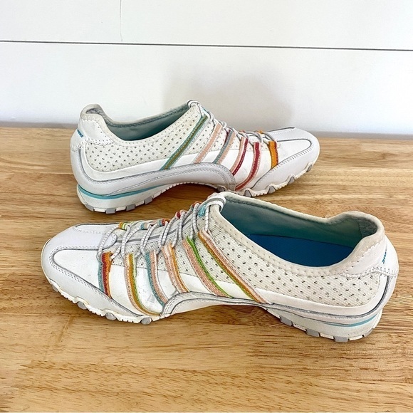 Skechers Rainbow Biker Bungee Slip On Comfort Slides Sneakers Mules, Size 10 - Picture 4 of 12